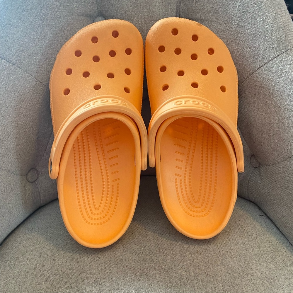 orange crocs!